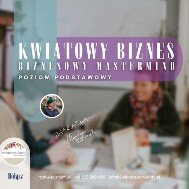 biznesowy mastermind poziom poziom podstawowy kwiatowy biznes